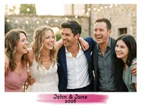 John & Jane 2026 - the resulting custom-framed magnet keepsake.